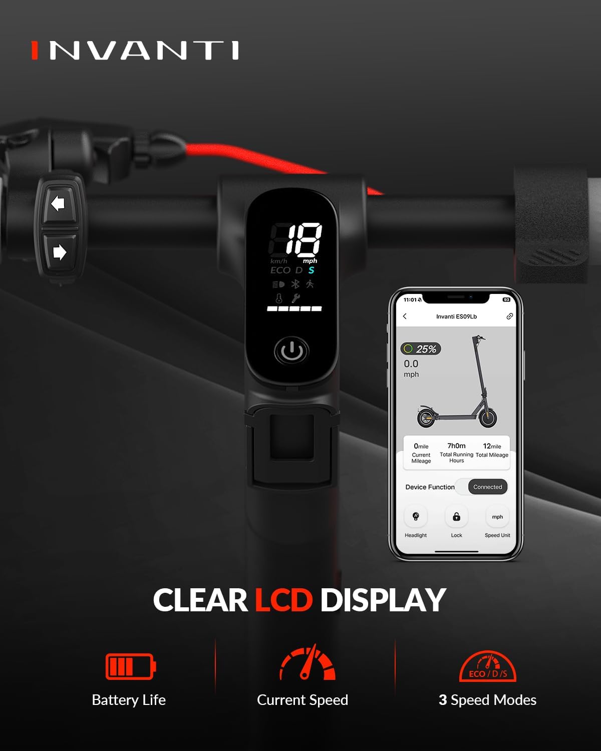 🔥 LIMITED-TIME DEAL! INVANTI E30 Electric Scooter – 350W Motor | 20-Mile Range | 18MPH Speed 🚀 Foldable Commuter Scooter with Turn Signals 📱 Smart App Control | Dual Brakes & Suspension (Gray)