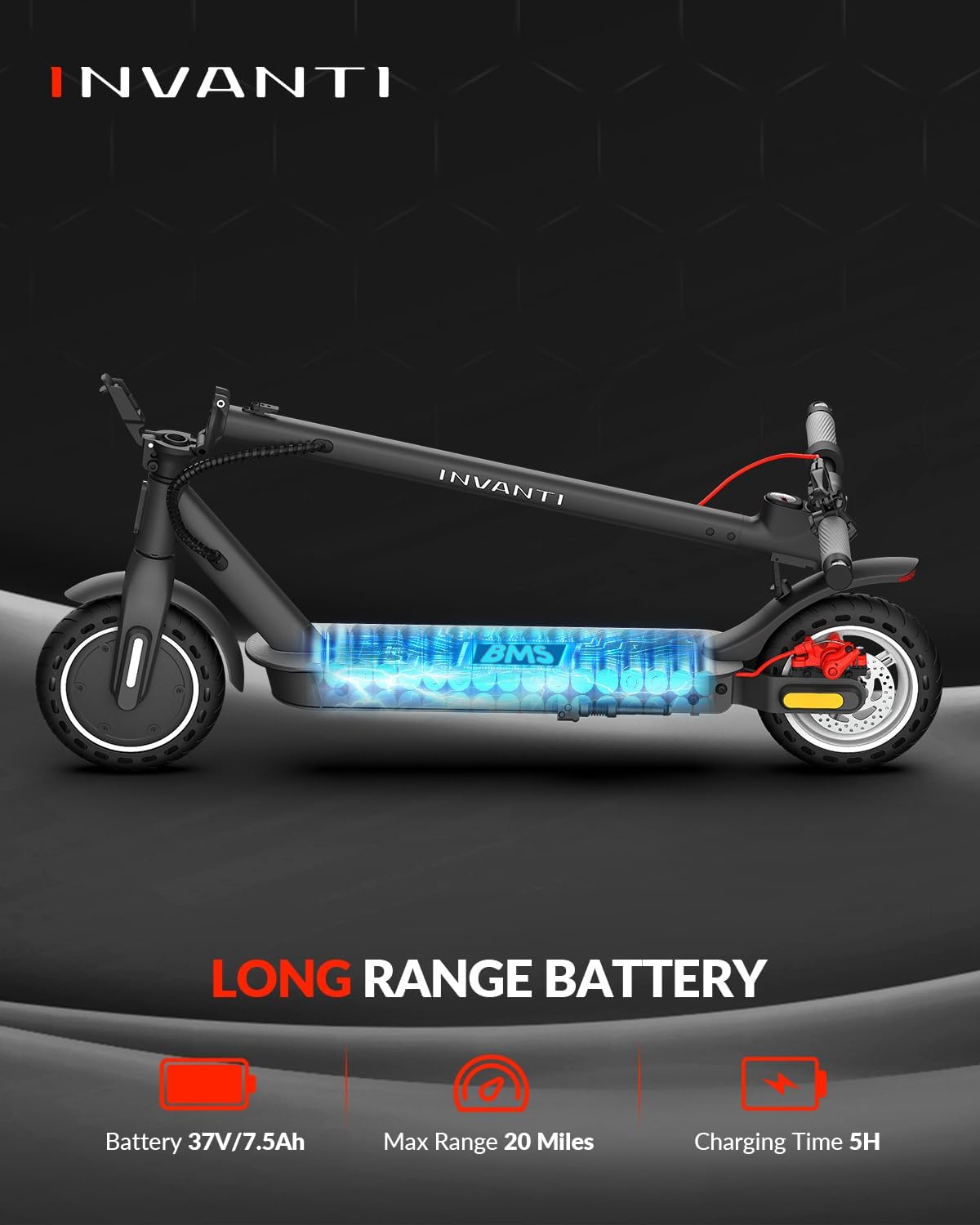 🔥 LIMITED-TIME DEAL! INVANTI E30 Electric Scooter – 350W Motor | 20-Mile Range | 18MPH Speed 🚀 Foldable Commuter Scooter with Turn Signals 📱 Smart App Control | Dual Brakes & Suspension (Gray)